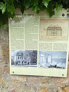 Informationstafel Das Schloss in St. Johann